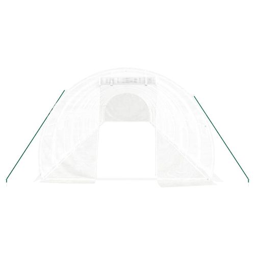 Szklarnia ze stalową ramą, biała, 42 m², 14x3x2 m na Arena.pl