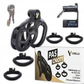 KLATKA NA PENISA PAS CNOTY Z ZAPIĘCIEM NA KLUCZ BDSM CHASTITY CAGE S