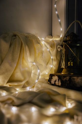 MOCNY WĄŻ ŚWIETLNY ZEWNĘTRZNY WEW LAMPKI CHOINKOWE 480 LED 20m BIAŁY ZIMNY na Arena.pl