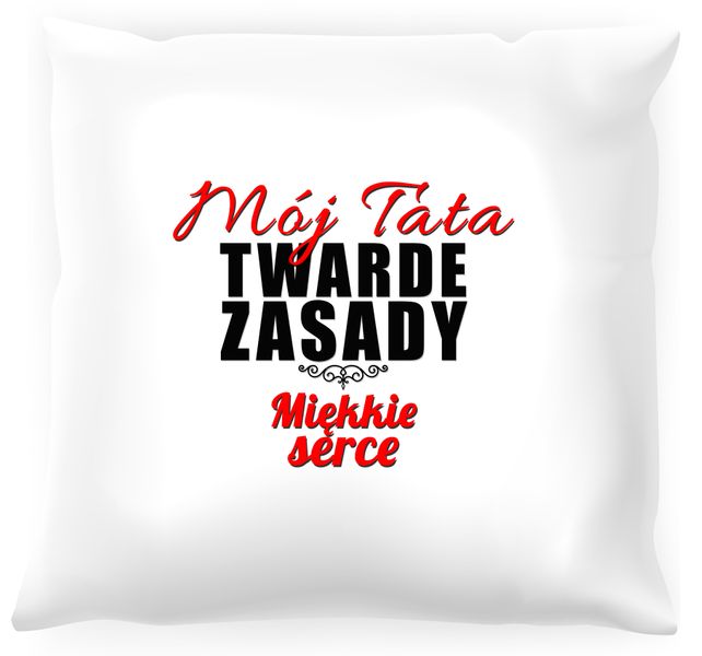 Poduszka Twarde zasady miękkie serce zdjęcie 1
