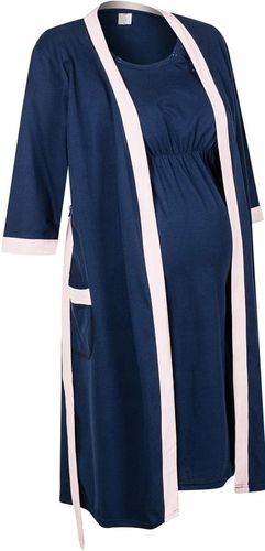 SZLAFROK CIĄŻOWY KOPERTOWY BAWEŁNIANY DO PORODU L na Arena.pl