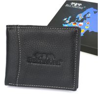 Portfel skórzany męski mały brązowy Beltimore z RFiD L54