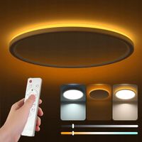 LAMPA SUFITOWA LED PLAFON BIALA KWADRAT NOWOCZESNY 24W Z PILOTEM OKRĄGŁY