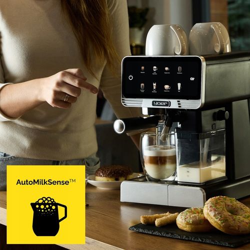 Ekspres do kawy ciśnieniowy Yoer +LED 20bar 1350W Automatyczny na Arena.pl