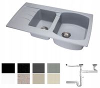 ZLEW ZLEWOZMYWAK GRANIT 8 kolorów 95x50 + SYFON