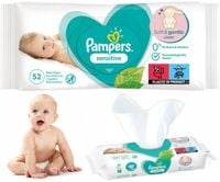 pampers chusteczki nawilżane sensitive 52 szt. - 1 op.