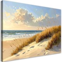 Obraz do salonu sypialni biura, Plaża z Wydmami nad Morzem