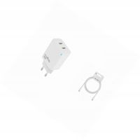 Ładowarka sieciowa GaN 45W dwa USB-C z kabelem do Samsung Galaxy A55