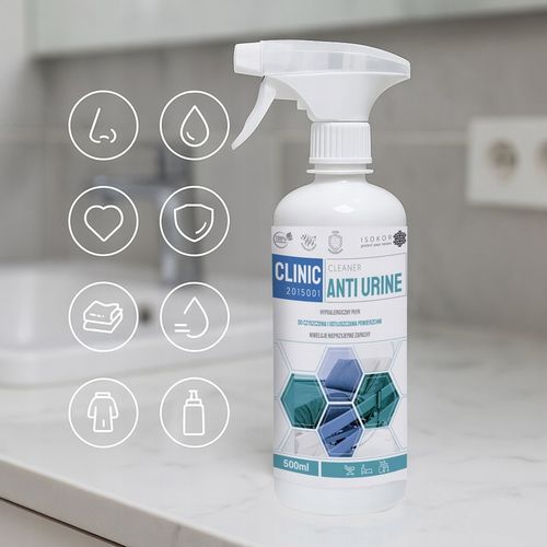 Spray Neutralizator Zapachów Usuwanie Plam Isokor Anti Urine Clinic 500ml na Arena.pl