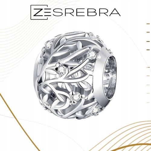 CHARMS GAŁĄZKI srebro 925 listki srebrne zawieszka koralik charmsy pr. S925 na Arena.pl