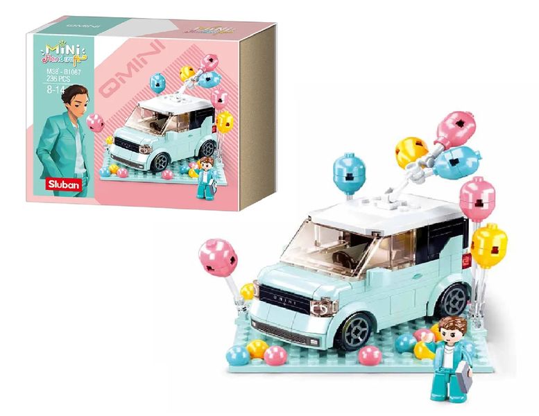 KLOCKI SLUBAN dla dziewczynek Samochód z balonami 236 - B1087 zdjęcie 1