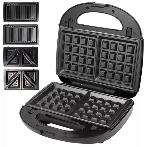 Opiekacz Do Kanapek Gofrów Gofrownica Aigostar Anthony 800W 6X Wkłady na Arena.pl