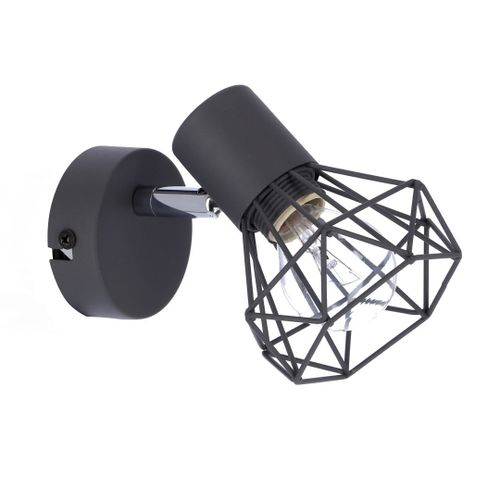 Verve kinkiet 1x40W E14 matowy szary na Arena.pl