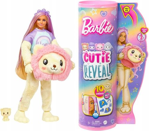 BARBIE CUTIE REVEAL LALKA W PRZEBRANIU LWA na Arena.pl