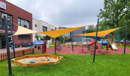 ŻAGIEL PRZECIWSŁONECZNY OGRODOWY BARDZO MOCNY HDPE TRÓJKĄT PIASKOWY 7X7X7 na Arena.pl