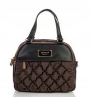 TOREBKA LISTONOSZKA MONNARI PIKOWANA POJEMNA 3 KOMOROWA Brązowa Czekoladowa