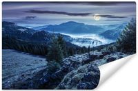 Fototapeta Górski Pejzaż Nocą NATURA do Salonu 368cm x 254cm