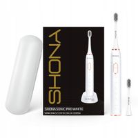 shona home pro - szczoteczka soniczna do zębów (biała, etui, 2x
