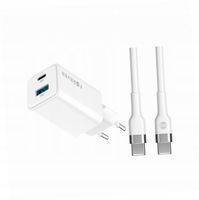 Szybka ładowarka GaN 45W 2 wejścia USB i USB-C z kablem do Nokia 6300