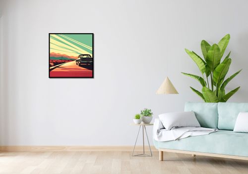 Plakat 60x60cm Droga przez Pustynię na Arena.pl