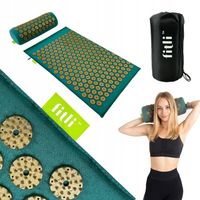 MATA DO AKUPRESURY MASAŻU ZDROWOTNA Z KOLCAMI AKUPRESURA ZESTAW Z PODUSZKĄ