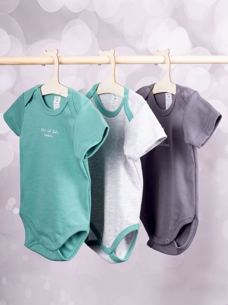 Body chłopięce z krótkim rękawem napisy 3PAK 62 YOCLUB zdjęcie 8