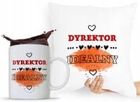 Zestaw Poduszka + Kubek Dla Dyrektora Prezent Z Nadrukiem Ze Zdjęciem