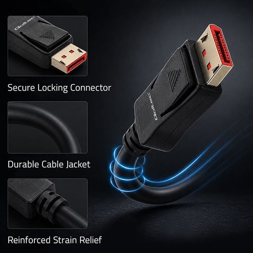 Qoltec Kabel DisplayPort 2.1 DP40 8K 0,5 m na Arena.pl