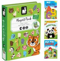 Układanka Magnetyczna Magnetibook Zwierzęta dla dzieci 3+ JANOD + GRATIS