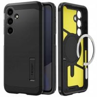 Etui plecki Spigen Tough Armor MagSafe Czarne do Samsung Galaxy S25