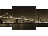 80X40CM MOST NOCĄ TANEL TEEMUSK TRÓJ OBRAZ