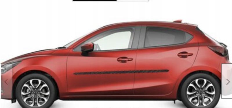Mazda 2 - Listwy CZARNE Boczne Drzwi zdjęcie 1