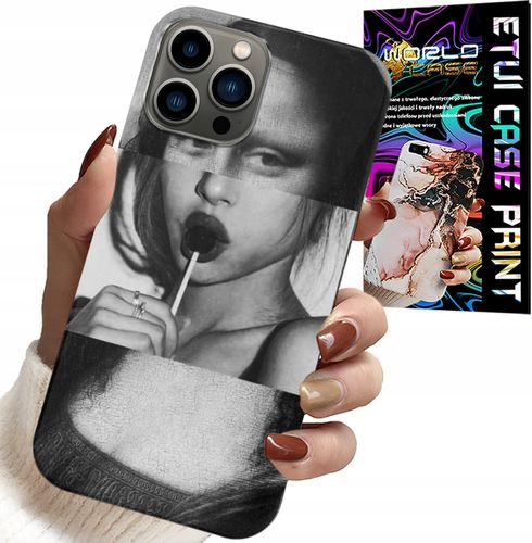 ETUI DO IPHONE 12 PRO - MONA LISA Z LIZAKIEM MODNE WZORY CASE na Arena.pl