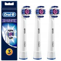3x KOŃCÓWKI DO SZCZOTECZKI ORAL-B 3D WHITE ORYGINALNE WYBIELĄCE