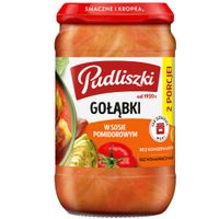 Pudliszki GOŁĄBKI  W SOSIE POMIDOROWYM gotowe danie mięsne SŁOIK 610g