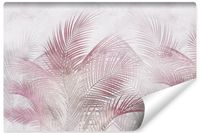 Fototapeta Do Sypialni LIŚCIE Palmowe Abstrakcja Beton 135cm x 90cm