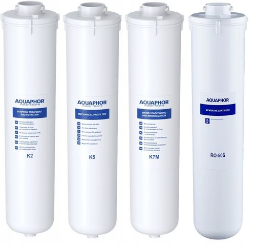 4 wkłady AQUAPHOR RO-101S Morion - K5 + K2 + K7M + RO50S na Arena.pl