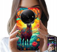 ETUI DO XIAOMI REDMI A3 - KOLOROWE WZORY JELEŃ ŁOŚ ZWIERZĘTA LEŚNE