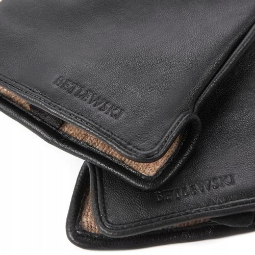 BETLEWSKI Rękawiczki skórzane męskie do smartfona dotykowe markowe skóra XL na Arena.pl