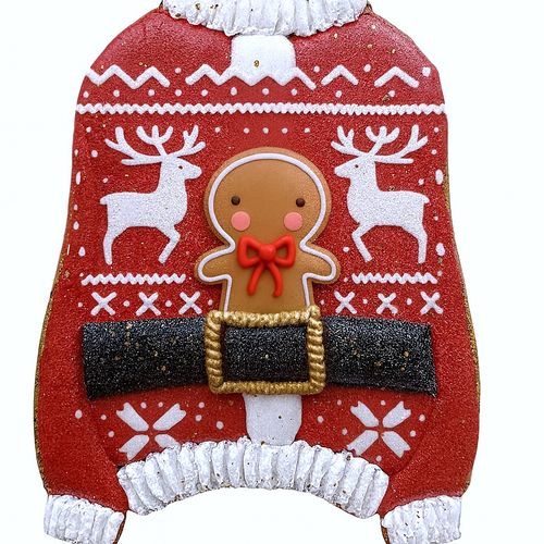 CIASTKO LUKROWANE SWETEREK MIKOŁAJA NO7 BOŻE NARODZENIE RĘCZNIE ROBIONE na Arena.pl