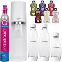 SATURATOR DO WODY SODASTREAM TERRA BIAŁY 3 BUTELKI CYLINDER NAPOJE ZESTAW