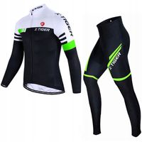 X-TIGER Strój Rowerowy Kolarski Komplet Zestaw Bluza Leginsy Getry ZIMA S