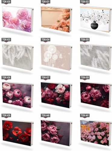 Mata magnetyczna magnes na grzejnik kaloryfer na wymiar CZERWONE RÓŻE 60x80 na Arena.pl