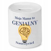 Skarbonka Dla Mamy Matki Genialny Nauczyciel Z Nadrukiem Ze Zdjęciem