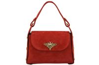 Zamszowe torebki wizytowe - Czerwone jasne