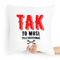 Poduszka Dla Mechanika To Musi Tyle Kosztować Z Nadrukiem Ze Zdjęciem