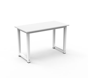 Biurko stolik z metalowymi nogami LOFTOWE białe