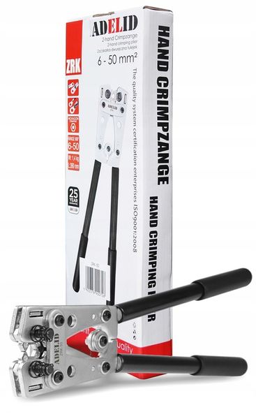 ZACISKARKA PRASKA DO KABLI TULEJEK KOŃCÓWEK 6-50 zdjęcie 1