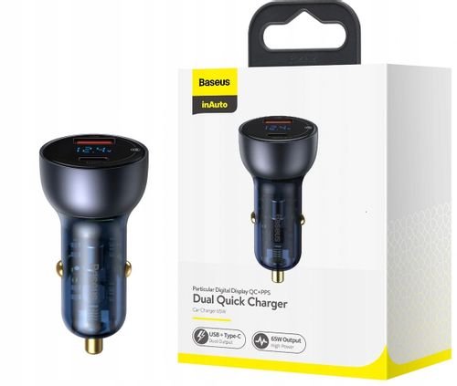 Baseus Ładowarka Samochodowa Type-C Usb 65W Qc Pd na Arena.pl
