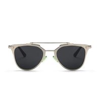 okulary przeciwsłoneczne lustrzane model shine srebrno-czarne ok6